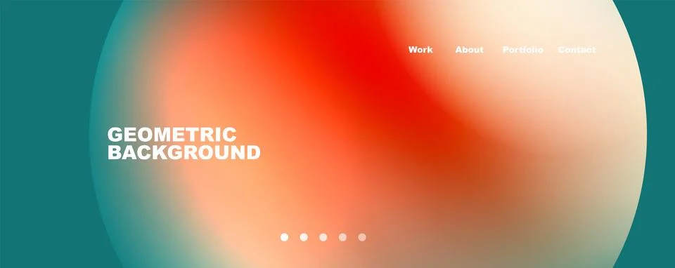 Trendy simple circle gradient abstract background. Vector Illustration For Illustrazione stock