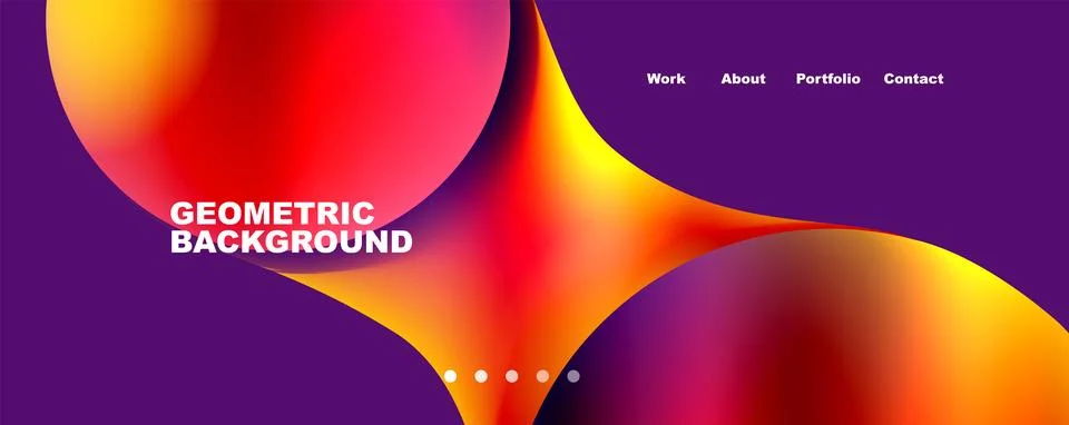 Trendy simple circle gradient abstract background. Vector Illustration For Illustrazione stock