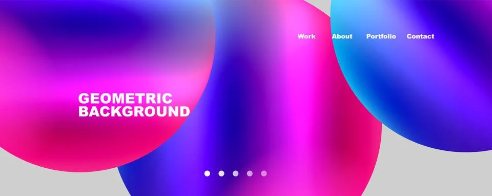 Trendy simple circle gradient abstract background. Vector Illustration For Stock Illustration