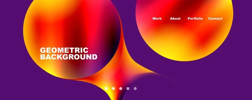 Trendy simple circle gradient abstract background. Vector Illustration For 스톡 일러스트