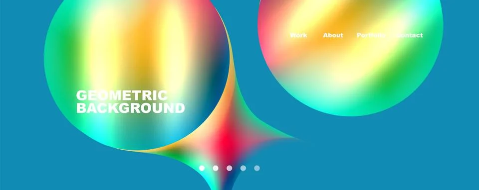 Trendy simple circle gradient abstract background. Vector Illustration For Stockillustratie