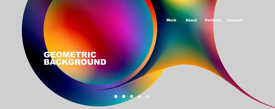 Trendy simple circle gradient abstract background. Vector Illustration For イラスト素材