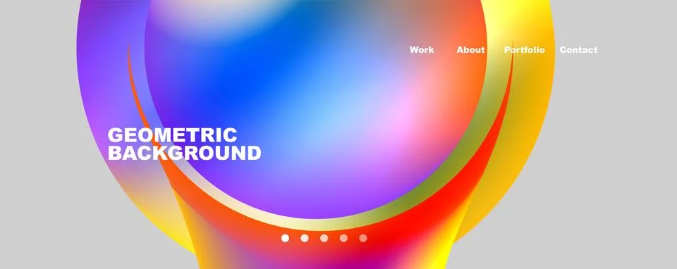 Trendy simple circle gradient abstract background. Vector Illustration For Illustrazione stock