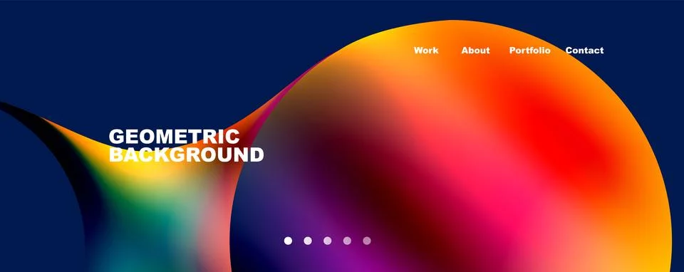 Trendy simple circle gradient abstract background. Vector Illustration For Illustrazione stock