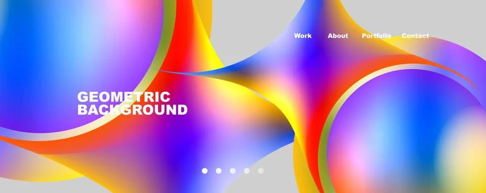 Trendy simple circle gradient abstract background. Vector Illustration For Illustrazione stock