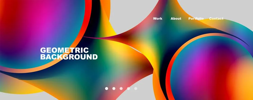 Trendy simple circle gradient abstract background. Vector Illustration For Illustrazione stock