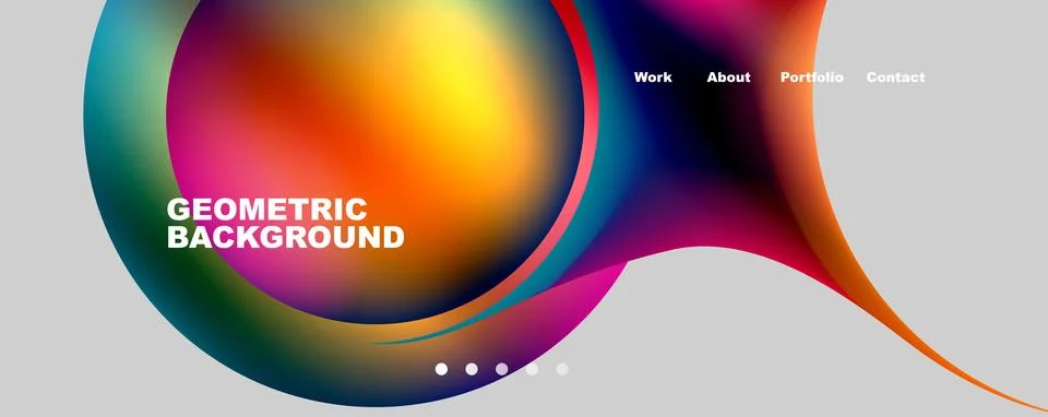 Trendy simple circle gradient abstract background. Vector Illustration For Illustrazione stock