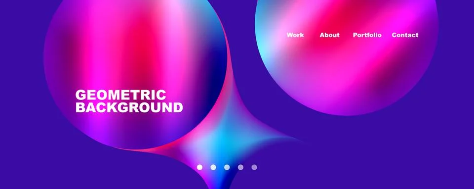 Trendy simple circle gradient abstract background. Vector Illustration For Illustrazione stock