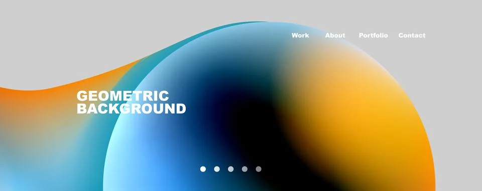 Trendy simple circle gradient abstract background. Vector Illustration For Illustrazione stock