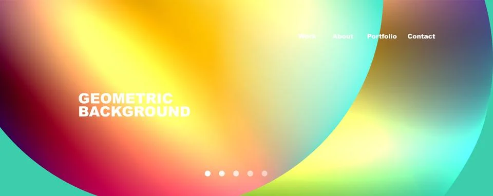 Trendy simple circle gradient abstract background. Vector Illustration For Illustrazione stock