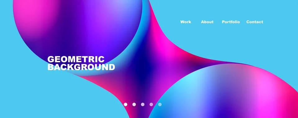 Trendy simple circle gradient abstract background. Vector Illustration For Illustrazione stock