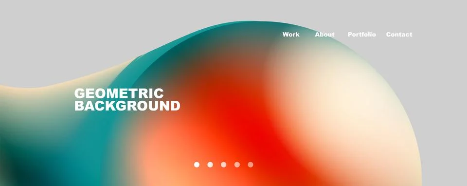 Trendy simple circle gradient abstract background. Vector Illustration For Stock Illustration