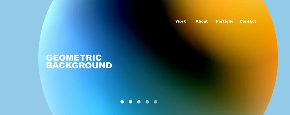 Trendy simple circle gradient abstract background. Vector Illustration For Stockillustratie