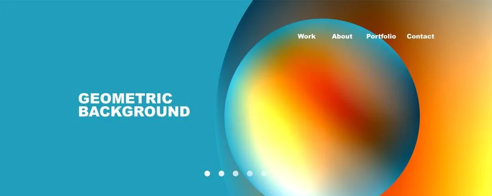 Trendy simple circle gradient abstract background. Vector Illustration For Illustrazione stock