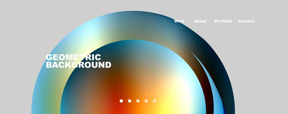 Trendy simple circle gradient abstract background. Vector Illustration For イラスト素材