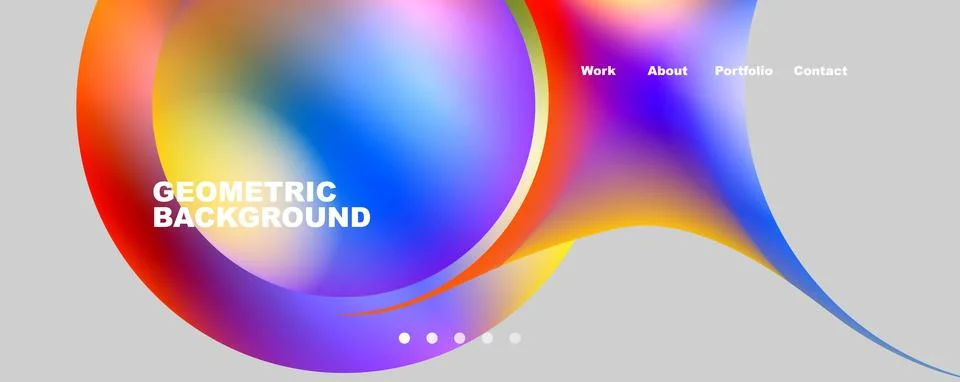Trendy simple circle gradient abstract background. Vector Illustration For Illustrazione stock