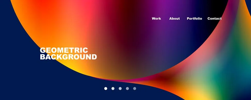 Trendy simple circle gradient abstract background. Vector Illustration For Stockillustratie