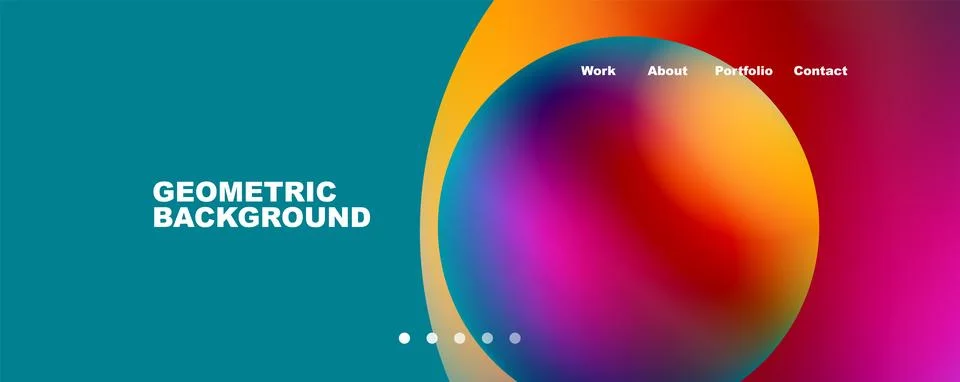 Trendy simple circle gradient abstract background. Vector Illustration For Stock Illustration
