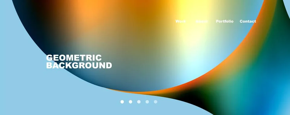 Trendy simple circle gradient abstract background. Vector Illustration For Stockillustratie