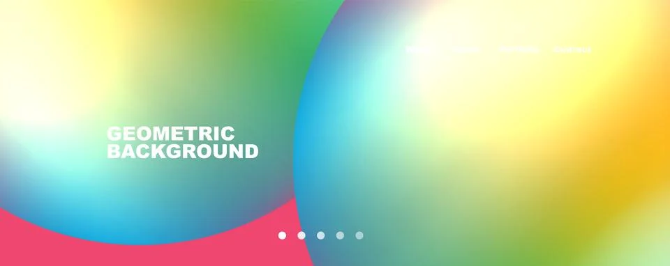 Trendy simple circle gradient abstract background. Vector Illustration For Illustrazione stock