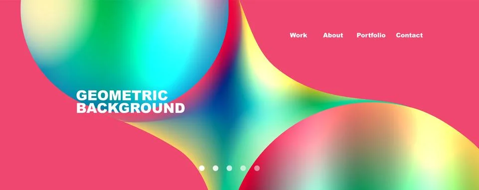 Trendy simple circle gradient abstract background. Vector Illustration For Illustrazione stock