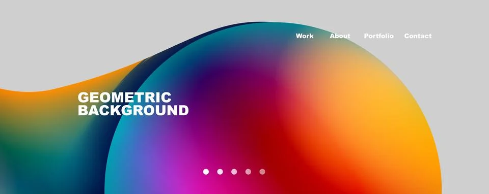 Trendy simple circle gradient abstract background. Vector Illustration For 스톡 일러스트