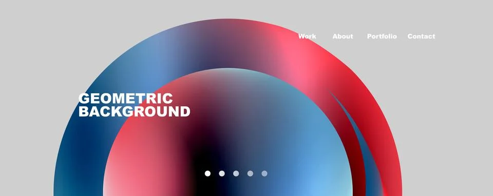 Trendy simple circle gradient abstract background. Vector Illustration For Illustrazione stock