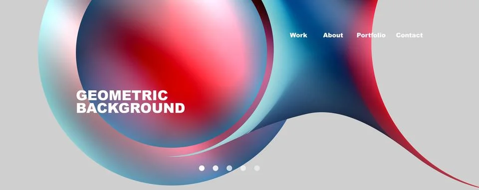 Trendy simple circle gradient abstract background. Vector Illustration For Stockillustratie