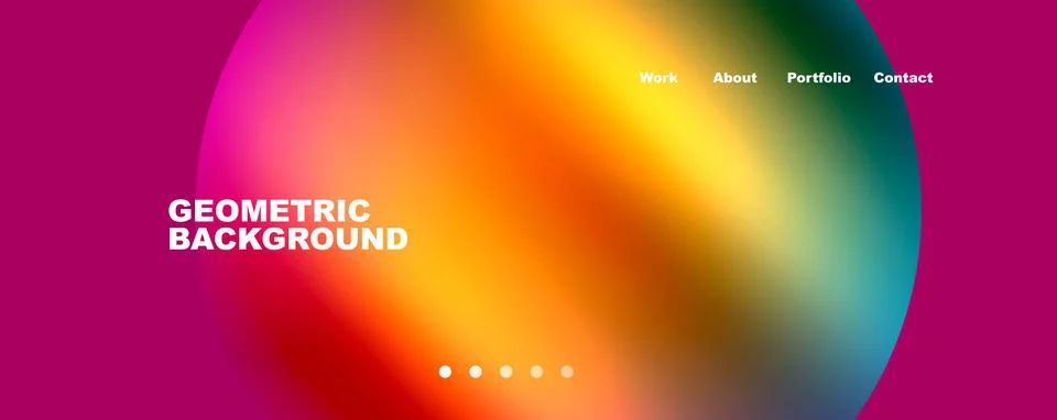 Trendy simple circle gradient abstract background. Vector Illustration For Stock Illustration