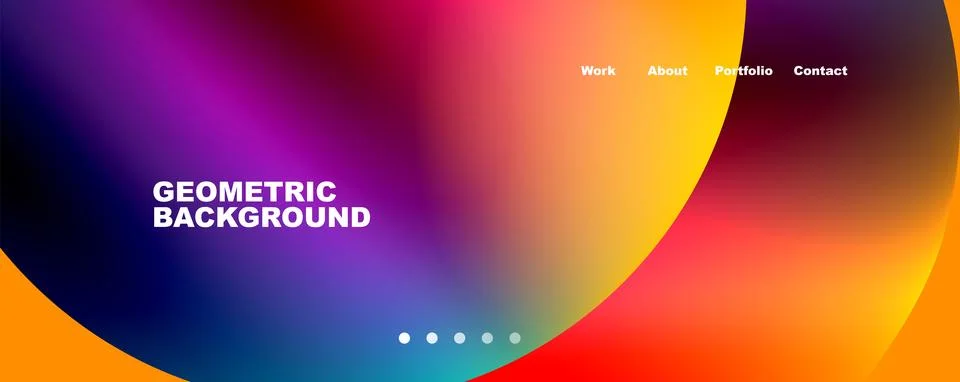 Trendy simple circle gradient abstract background. Vector Illustration For 스톡 일러스트