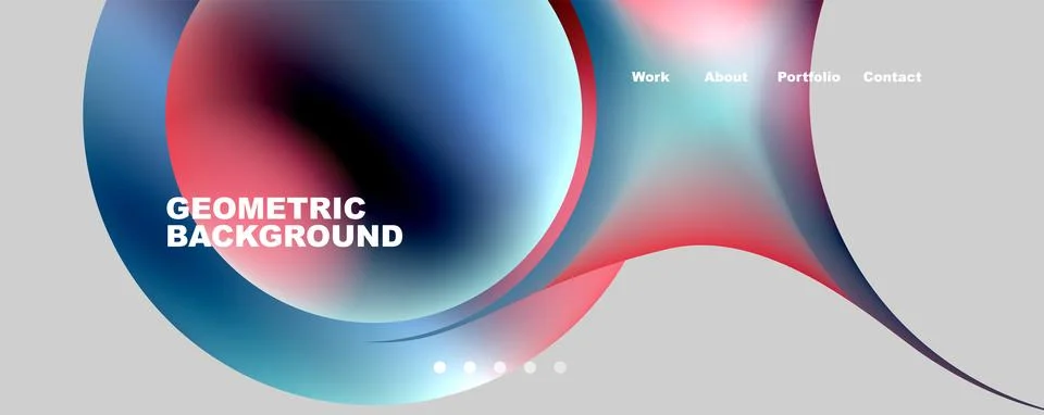 Trendy simple circle gradient abstract background. Vector Illustration For Stockillustratie