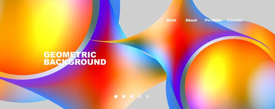 Trendy simple circle gradient abstract background. Vector Illustration For Stock Illustration