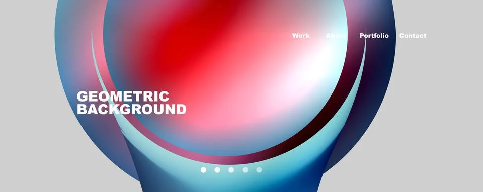 Trendy simple circle gradient abstract background. Vector Illustration For Illustrazione stock