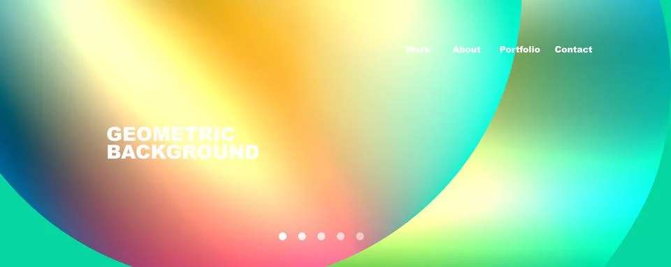 Trendy simple circle gradient abstract background. Vector Illustration For イラスト素材