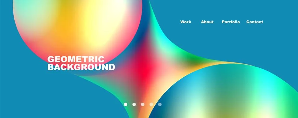 Trendy simple circle gradient abstract background. Vector Illustration For イラスト素材