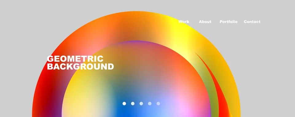 Trendy simple circle gradient abstract background. Vector Illustration For Stock Illustration