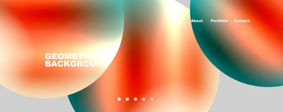Trendy simple circle gradient abstract background. Vector Illustration For Illustrazione stock