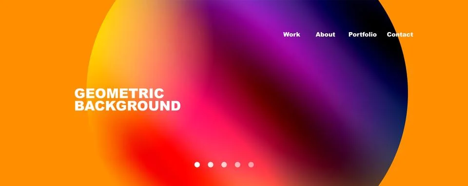 Trendy simple circle gradient abstract background. Vector Illustration For Stockillustratie