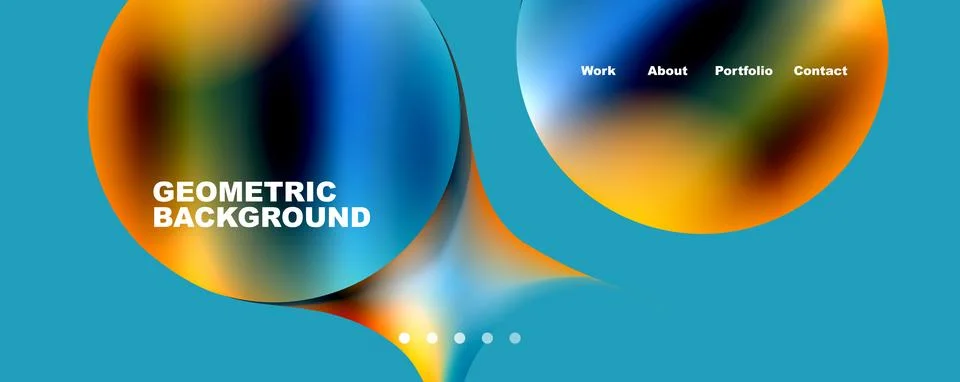 Trendy simple circle gradient abstract background. Vector Illustration For Stockillustratie