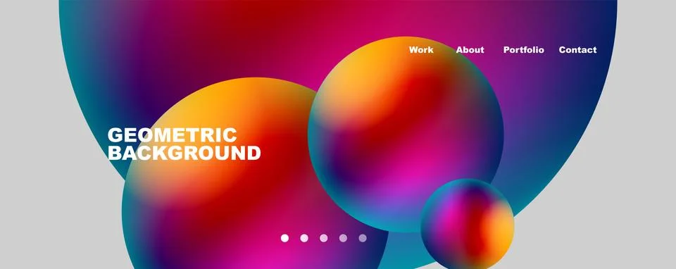 Trendy simple circle gradient abstract background. Vector Illustration For 스톡 일러스트
