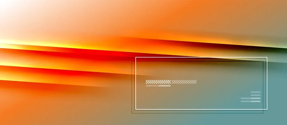 Trendy simple fluid color gradient abstract background with dynamic straight Stockillustratie