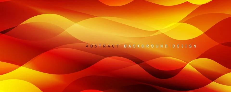 Trendy simple fluid color gradient abstract background with dynamic wave line イラスト素材