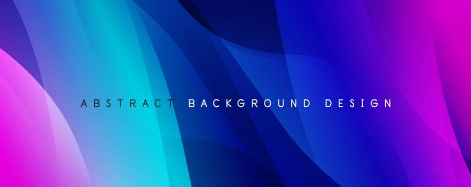 Trendy simple fluid color gradient abstract background with dynamic wave line Stock Illustration