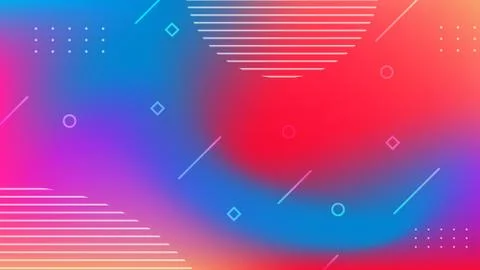 Trendy simple fluid color gradient creative abstract modern background. Vecto Stock Illustration