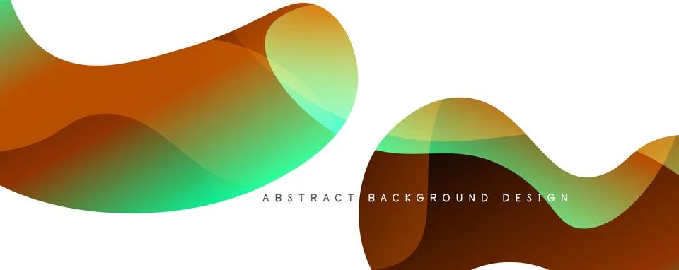 Trendy simple fluid color gradient abstract background with dynamic wave line イラスト素材