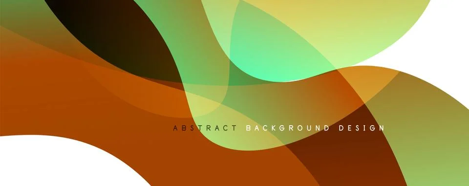 Trendy simple fluid color gradient abstract background with dynamic wave line イラスト素材