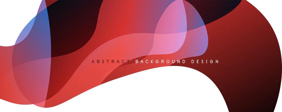 Trendy simple fluid color gradient abstract background with dynamic wave line Stock Illustration