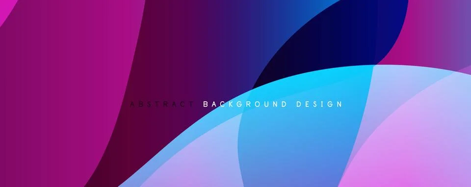 Trendy simple fluid color gradient abstract background with dynamic wave line イラスト素材