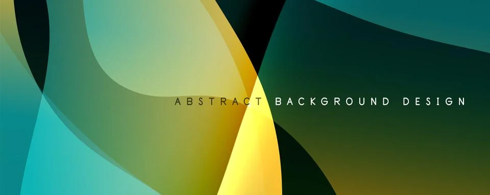 Trendy simple fluid color gradient abstract background with dynamic wave line Stock Illustration