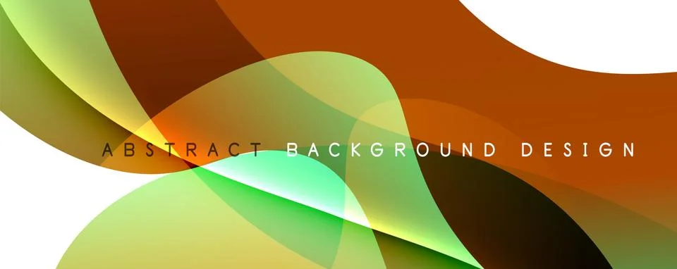 Trendy simple fluid color gradient abstract background with dynamic wave line イラスト素材
